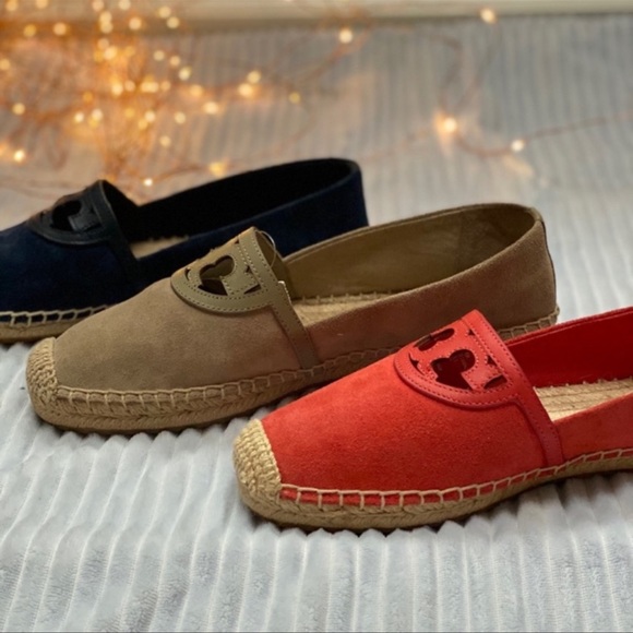 Tory Burch Womens Sidney Leather Slip On Espadrilles - Picture 2 of 5